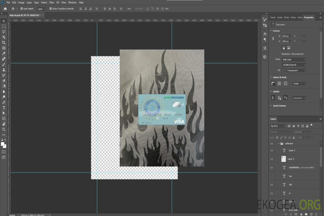 Argentine Banco Patagonia banque carte visa carte de débit photolook , template Argentine Banco Patagonia banque carte visa carte de débit photolook , template